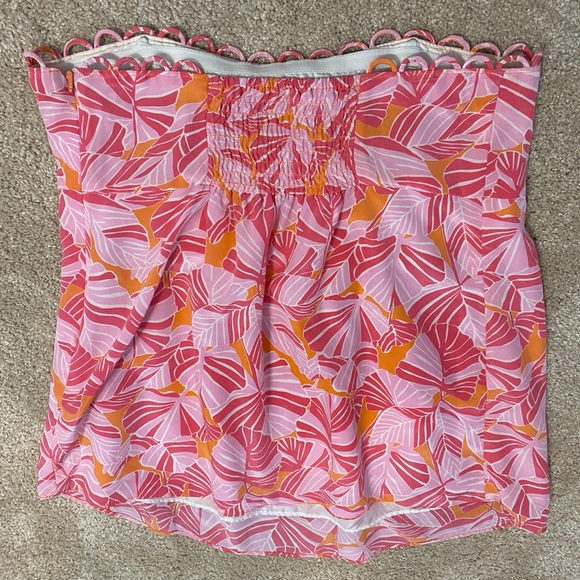 EXTREMELY RARE VINTAGE Lilly Pulitzer Woman’s Strapless Blouse Top size 4 - Picture 16 of 16